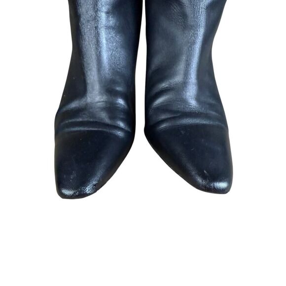Everlane The Knee-High Banana Heel Boot in Black Leather sz 7 Women's Pull-on - Picture 9 of 16